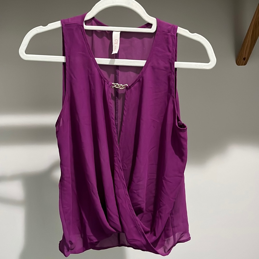 Silky shirt blouse Sz small